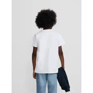 Multicoloured lettering printed T-shirt for kids Silbon image-4