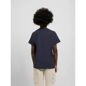 Multicoloured lettering printed T-shirt for kids Silbon image-4