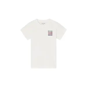Children's t-shirt with tricolour lettering Silbon image-0