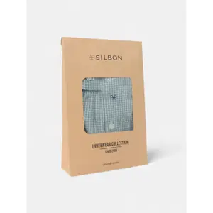 Karierte Boxershorts Silbon image-3