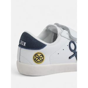 Tennis racket and smile patterned sneakers with Velcro for kids Silbon image-5