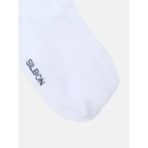 Socks with scissor stripe pattern for kids Silbon image-1