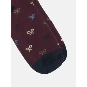 Socks with scissors pattern for kids Silbon image-1
