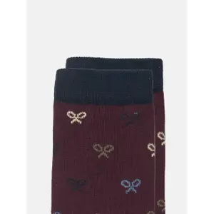 Socks with scissors pattern for kids Silbon image-2