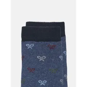 Socks with scissors pattern for kids Silbon image-2