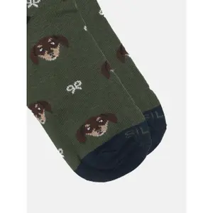 Child's dog patterned socks Silbon image-1