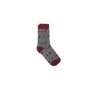Children's racket patterned socks Silbon image-0