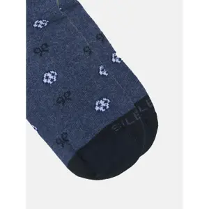 Children's football pattern socks Silbon image-1