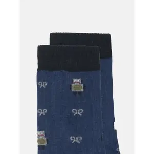 Kids' robot pattern socks Silbon image-2