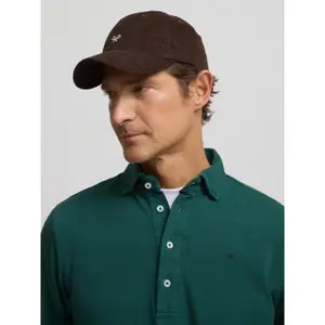 Enkel färgad långärmad polo i bomull Silbon image-6