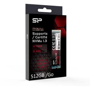 Disque dur SSD - NVMe M.2 Type 2280 Silicon Power A80 512Go image-1