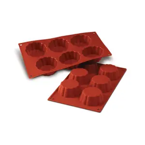 Stampo in silicone Silikomart Sf 035 Briochette Cannellata image-0