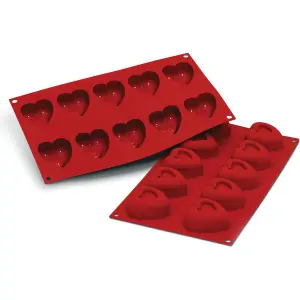Stampo in silicone Silikomart Sf 088 Medium Heart Savarin image-0