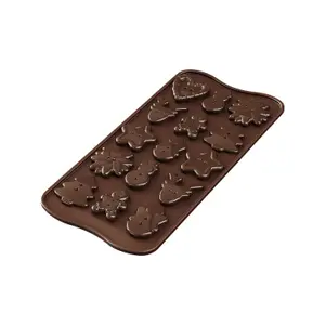 Molde de silicona Silikomart SCG41 Xmas Choco Buttons image-0