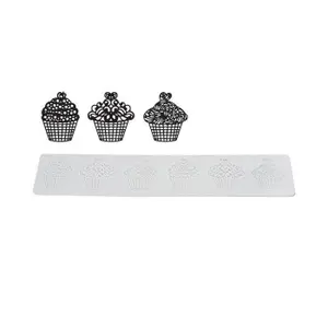 Tappetini da cucina in silicone Silikomart TRD12 Cup Cakes image-0