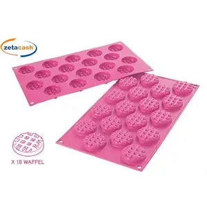 Silikonform Silikomart Sf143 Mini Waffel Round image-0