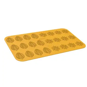 Stampo in silicone a forma di pigna e fiocco di neve Silikomart Inverno image-1