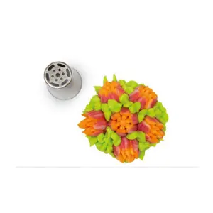 Douille en acier inoxydable Silikomart Flower Tube 04 image-0