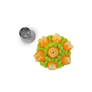 Enchufe de acero inoxidable Silikomart Flower Tube 06 image-0