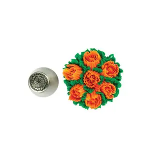 Douille en acier inoxydable Silikomart Flower Tube 38 image-0