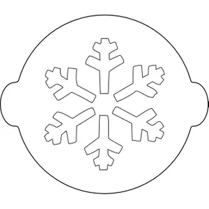 Szablon tortu Silikomart ACC 067 Snowflake image-0