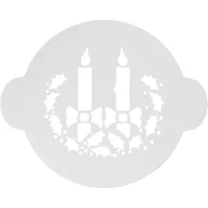 Kuchenschablone Silikomart ACC 044 Wreath And Candles image-0