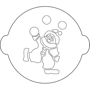 Szablon tortu Silikomart ACC 052 Clown image-0