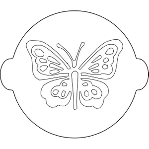 Stencil per torte Silikomart ACC 059 Butterfly image-0