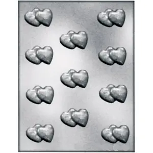 Stampo per cioccolato Silikomart 901015 Duoble Heart image-0