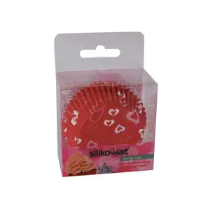 Accessori per la cucina: astucci di carta per pasticceria Silikomart Hearts (x50) image-0