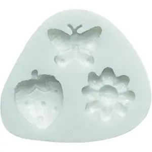 Stampo in silicone Silikomart SLK180 Butterfly Flower Strawberry image-0