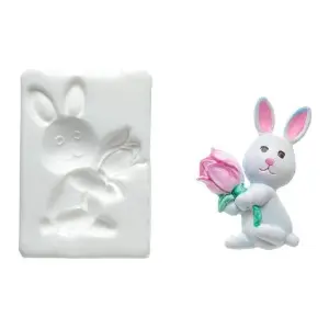 Moule silicone Silikomart SLK227 Rabbit With Tulip image-0