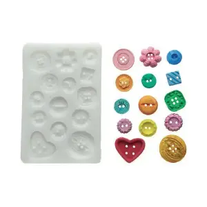 Molde de silicona Silikomart SLK266 Buttons image-0