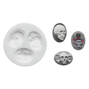 Molde de silicona Silikomart SLK303 Skulls image-0
