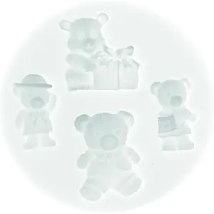 Stampo in silicone Silikomart SLK375 Bears Family image-0