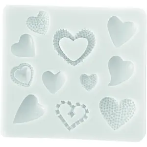 Moule silicone Silikomart SLK381 Deco Hearts image-0