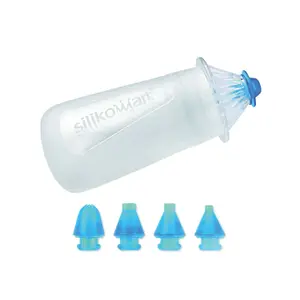 Accesorio de cocina bolígrafo decorativo transparente con 5 boquillas diferentes Silikomart image-0