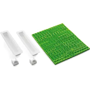 Moule composé par abécédaire + 2 barres de silicone Silikomart Taste Puzzle image-0