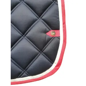 Tapis de selle pour cheval double carré Silver Crown image-1