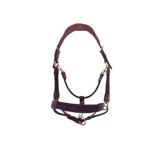 l05nm-halter-for-horse-silver-crown-paracord-australian-nut-dark-blue-full