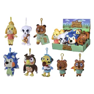 Lot de 12 porte-clés en pelluche Simba Animal Crossing Residents
