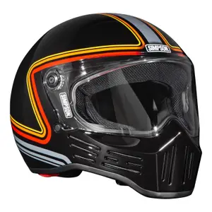 Μοτοσικλετιστικός κράνος πλήρους τύπου Simpson M30 image-1