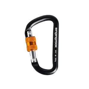 Schnappkarabiner mit Schraubsicherung Singing Rock Mini D image-0