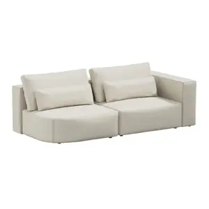 2-seater sofa with rounded edges Sit Sit Ripose