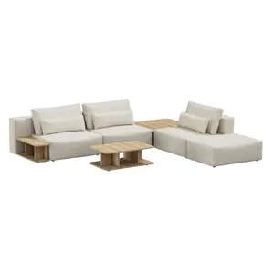 3-Sitzer Schlafsofa mit Ottomane und einem Tischset Sit Sit Ripose