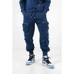 12111-navy-pantalon-de-jogging-cargo-sixth-june-bleu-fonce