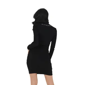 Abito a maniche lunghe con zip da donna Sixth June image-3