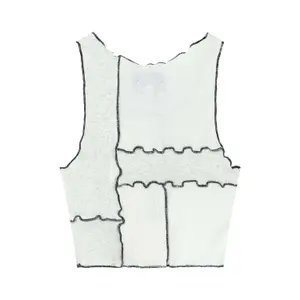 Crop top T-shirt för kvinnor Sixth June Mix Fabrics image-2