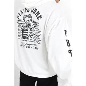 Hooded sweatshirt Sixth June Squelette gothique image-3