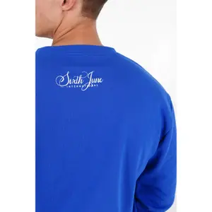 Felpa girocollo con logo firma Sixth June image-5